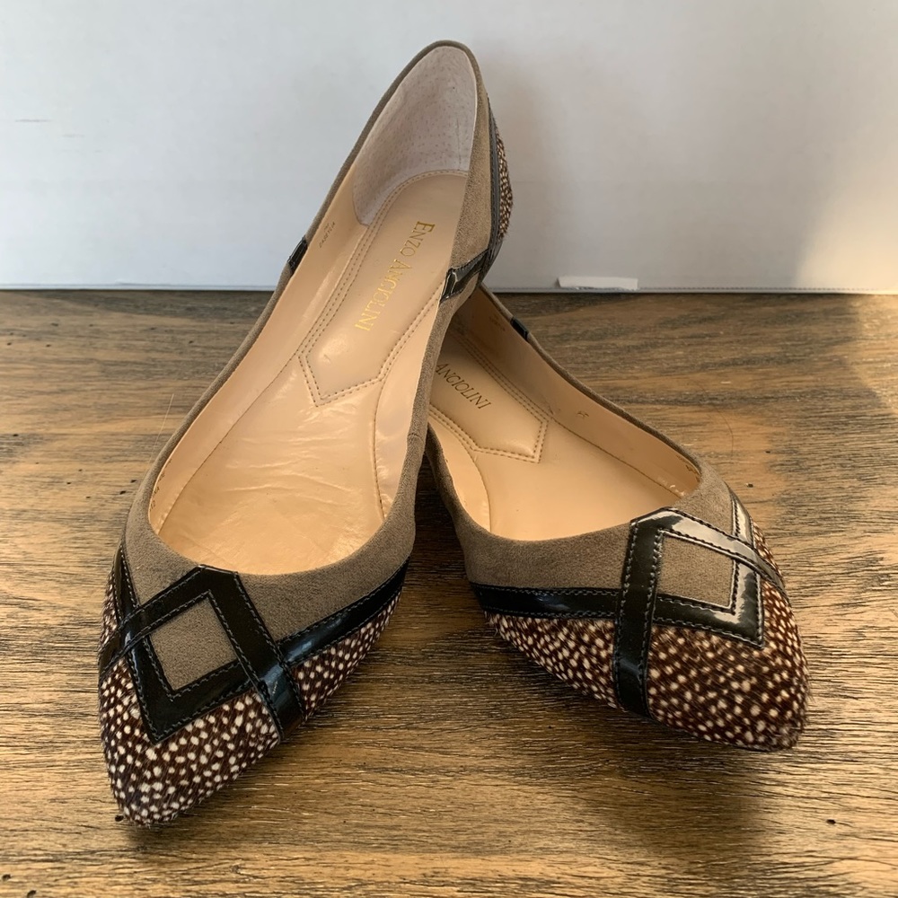 Leopard & Hunter Green Enzo Angiolini Easeylia Flats 7